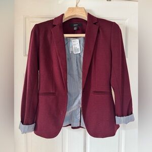 Forever 21 Blazer - Maroon (S) - NWT